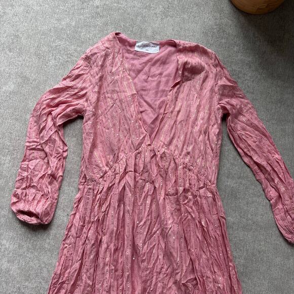 Sundress Pink Gold Maxi Dress - Picture 3 of 3